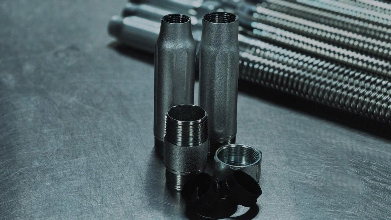 Nipple, côn giảm và gioăng inox phụ kiện ống mềm nối đầu phun Đăng Phát Flex
