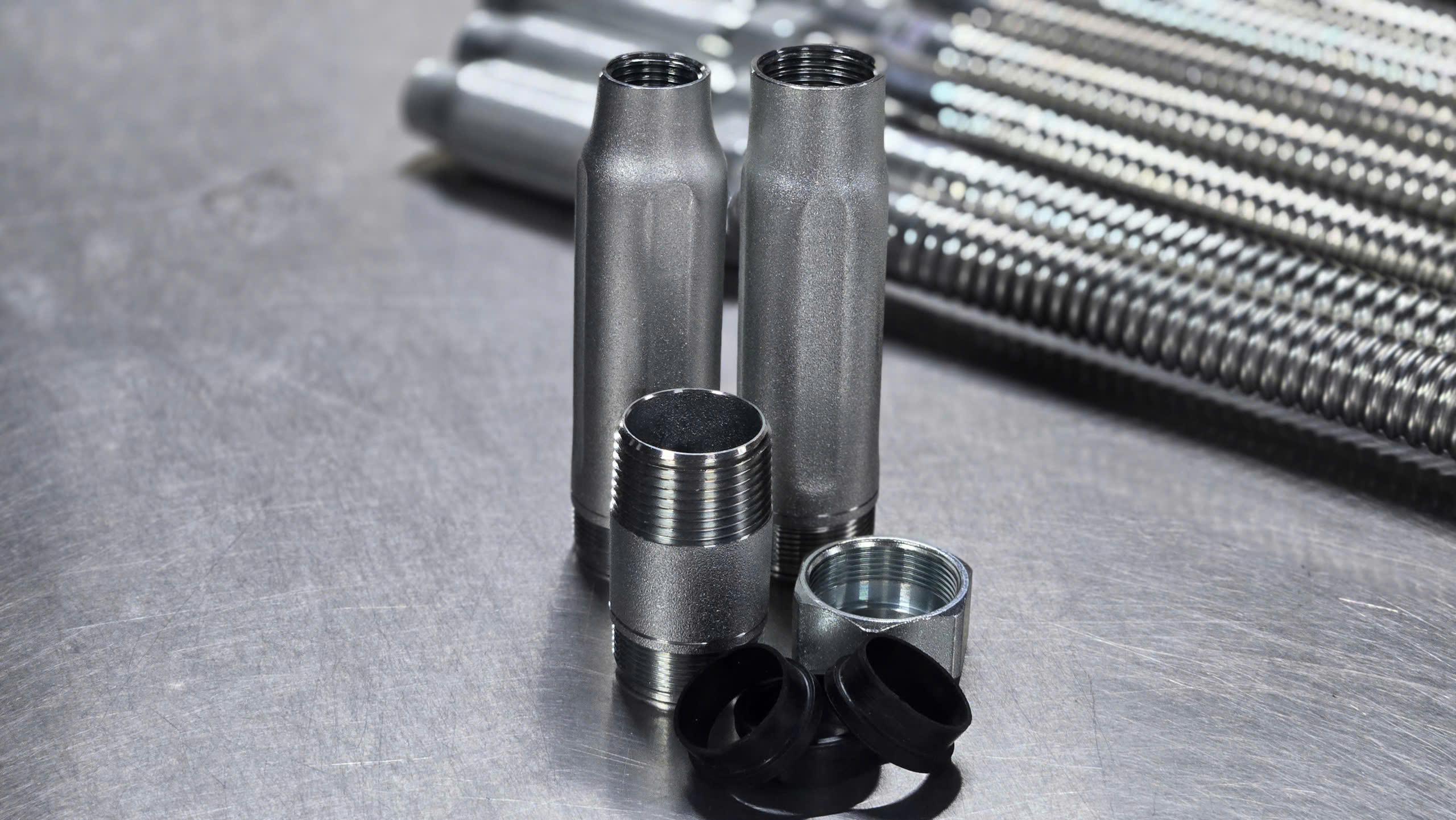 Nhóm nipple và gioăng phụ kiện ống mềm nối đầu phun sprinkler dùng cho chung cư, khách sạn